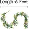 6Ft Easter Garland Easter Egg Decorations Spring Flower Garland for Mantle Easter Gifts Home Party Decor Wall Window Table